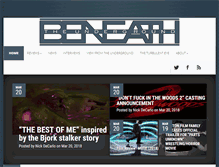 Tablet Screenshot of beneaththeunderground.com